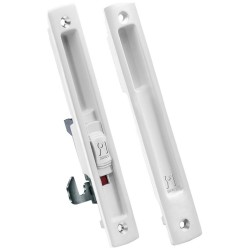 Domus Kliklok Lock For Sliding Aluminum Doors White 7610L