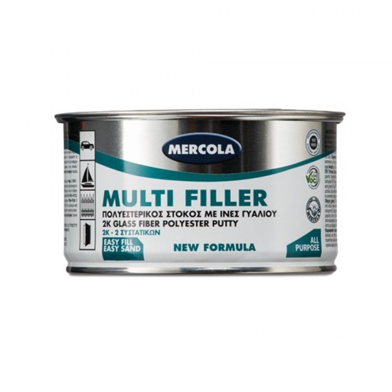Πολυεστερικός Στόκος 2 Συστατικών με Ίνες Γυαλιού Mercola Multi Filler 800gr