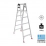 Σκάλα Επαγγελματικής Χρήσης Αλουμινίου Διπλού Συνδυασμού Palbest Pal PAL0816 8+8 Σκαλιά 240cm