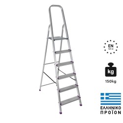 Σκάλα Αλουμινίου Palbest Premium PR605 5+1 Σκαλιά 198cm