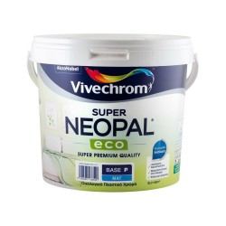 Πλαστικό Χρώμα Vivechrom Super Neopal Eco Εσωτερικής Χρήσης Οικολογικό Λευκό 3Lt