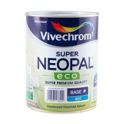 Πλαστικό Χρώμα Vivechrom Super Neopal Eco Εσωτερικής Χρήσης Οικολογικό Λευκό 750ml