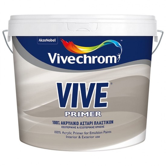 Ακρυλικό Αστάρι Πλαστικών Χρωμάτων Vivechrom Vive Primer 10Lt